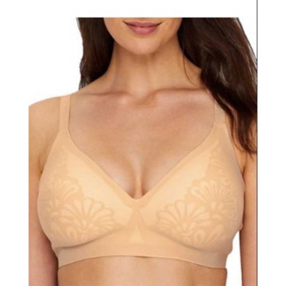 NWOT Bali 38B Beauty Lift Gravity Defying Wirefree Bra DF6564 Beige 123756